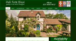 Desktop Screenshot of dalefarmhouse.co.uk