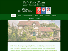 Tablet Screenshot of dalefarmhouse.co.uk